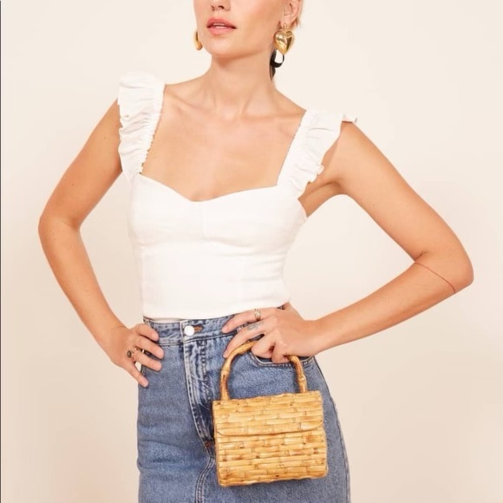 Reformation Elena top in Ivory